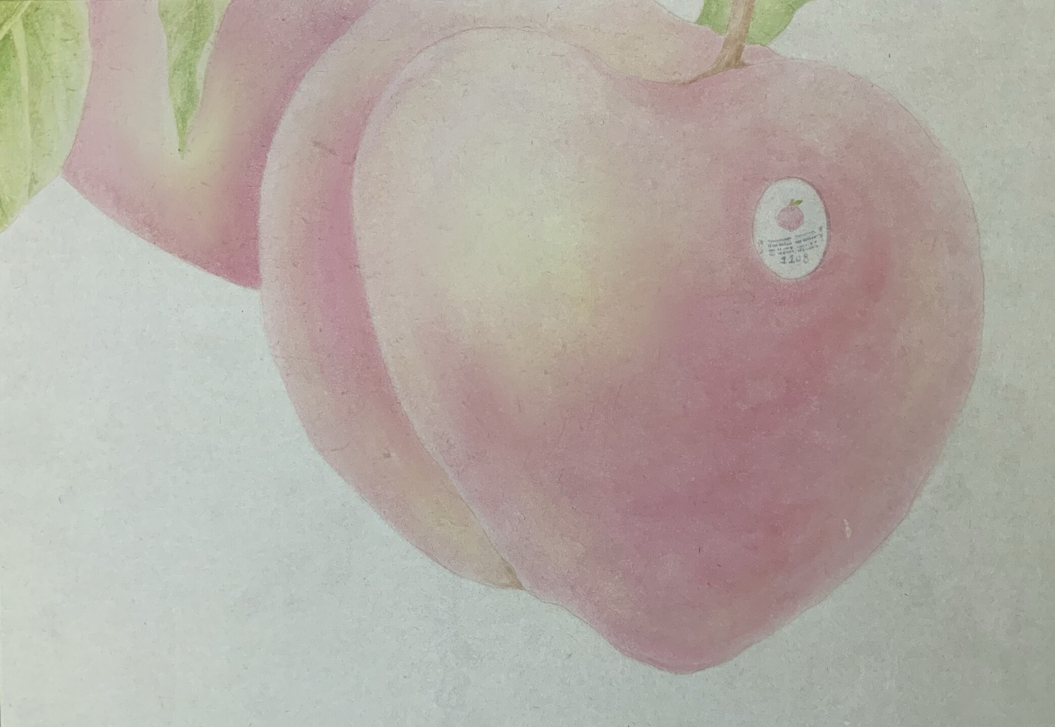 The Sticker on a Peach